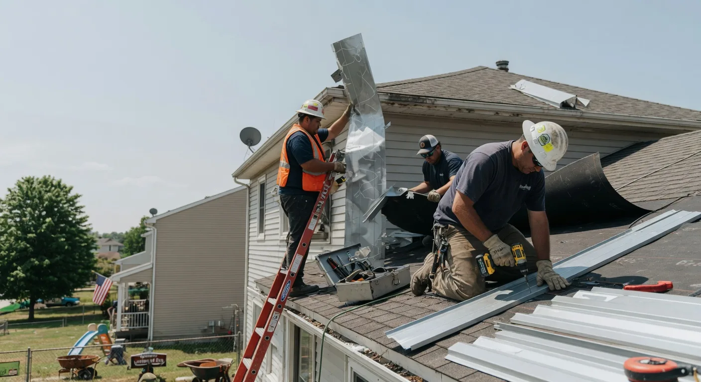 Storm Damage Metal Roof Repair in Wallsburg, UT
